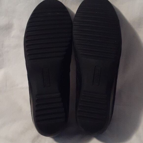Waldlaufer Patent Leather Cap Toe & Heel Quilted Suede Flat Shoes Size 10 - Picture 8 of 9